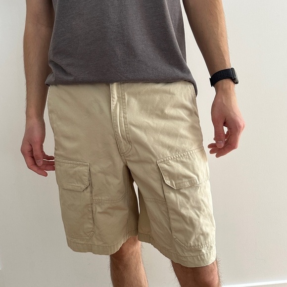 TOMMY HILFIGER VINTAGE LATE 90's CARGO SHORTS BEIGE - 32 - Picture 5 of 14